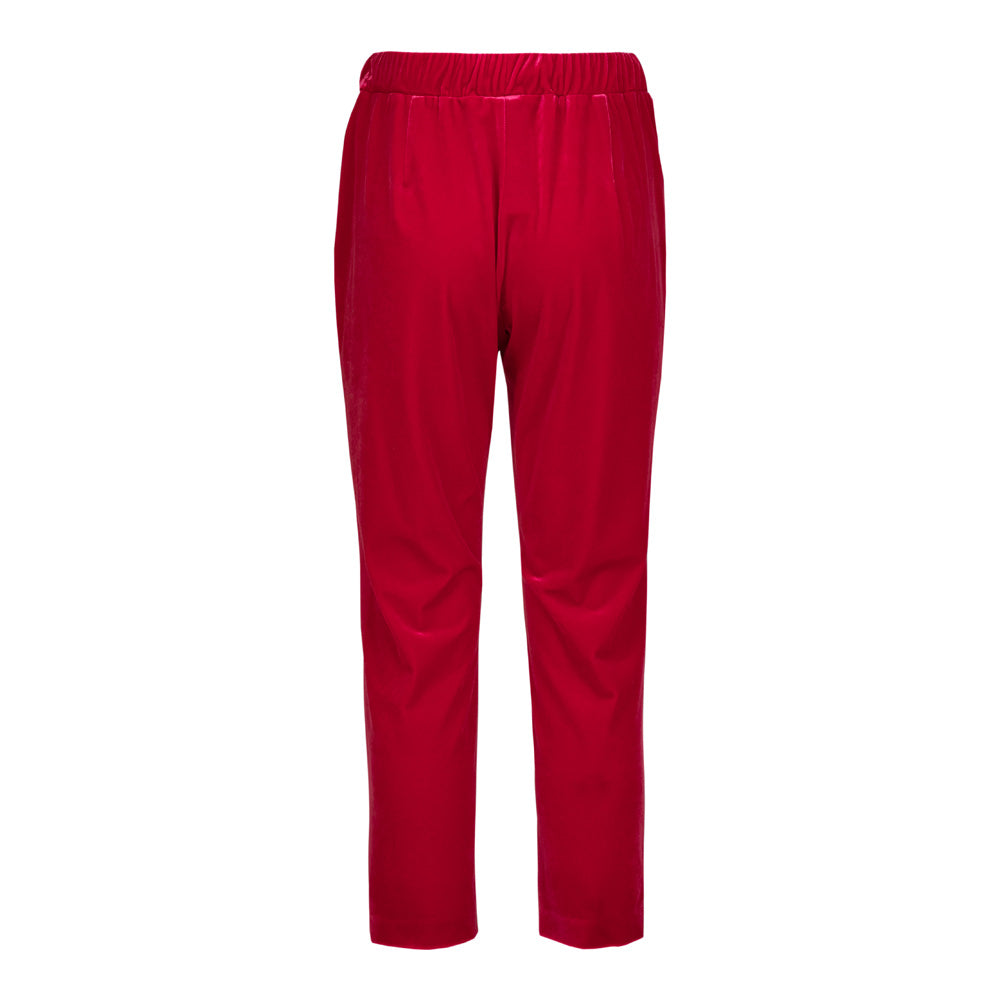 Pantalone Arzachena in velluto rosso
